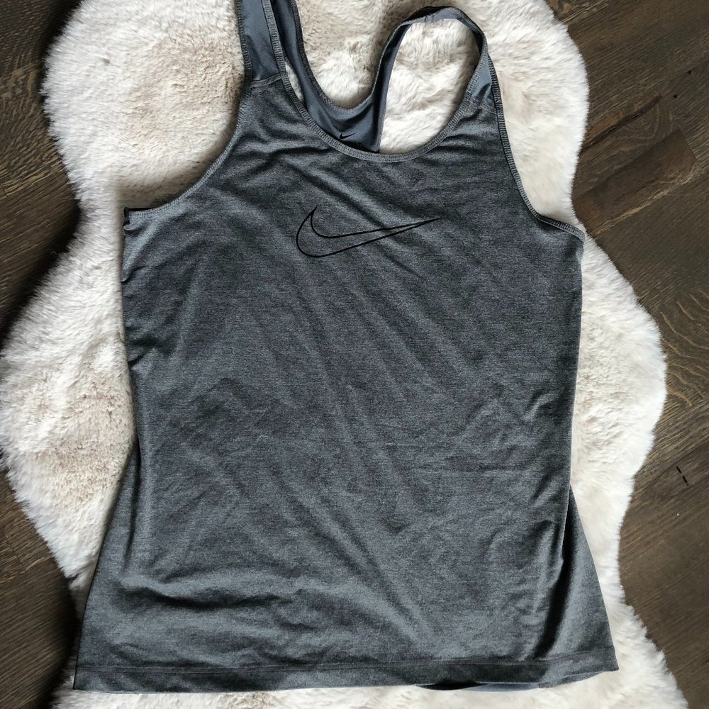 Nike Dri-Fit Tank Top Grey Size Large